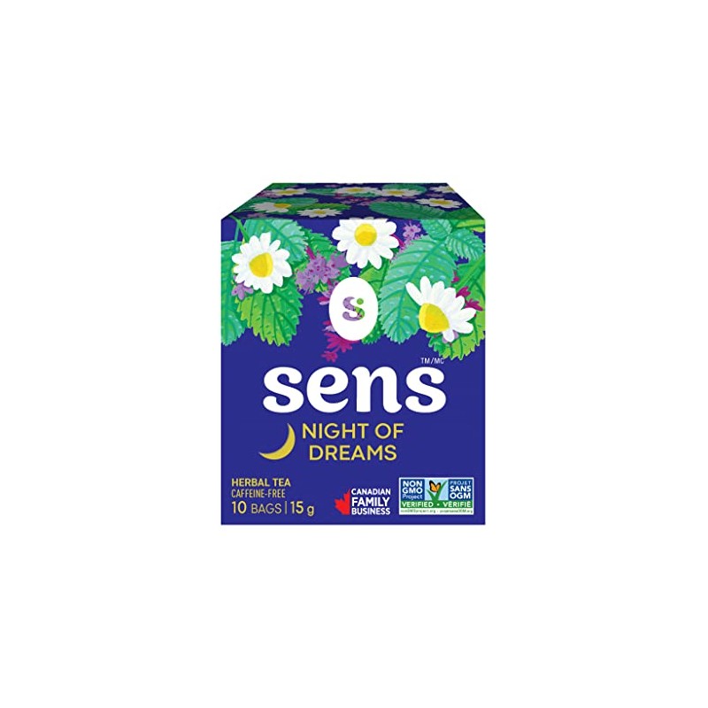 S SENS Herbal Tea Night Of Dreams, Non-Gmo, Kosher, Gluten-Free,