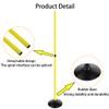 ASENVER 6FT Soccer Agility Poles with Rubber Base Detachable Speed
