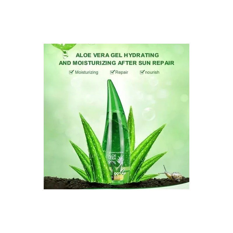 Innovaciones Gel Aloe Vera Al 99% Para Hidratación Profunda De