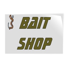 Decal Stickers Multiple Sizes Bait Shop A Outdoor Advertising Printing Industrial Vinyl Safety Sign Label Retail 36x24Inches
