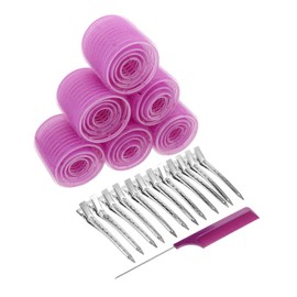 Baluue Hair Compatibility Big Hair Rollers Set Pcs Self Grip Rollers for Women Styling Tools