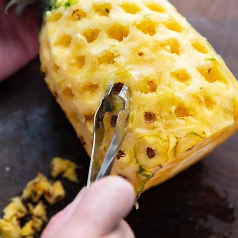 Pineapple Eye Remover & Strawberry Huller, Stainless Steel Corer Tool