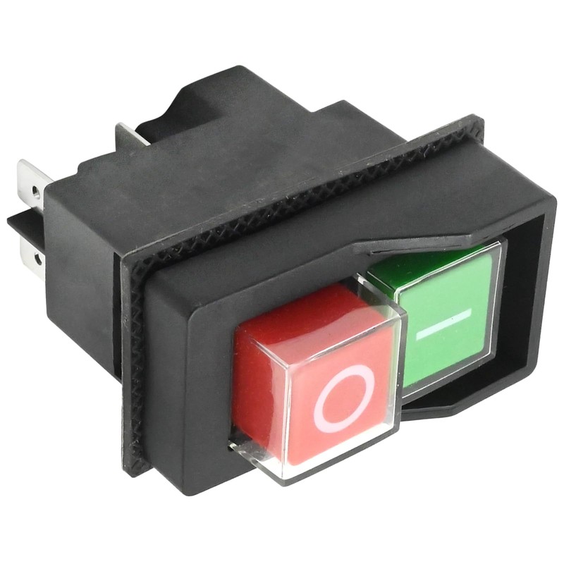laffoonparts 5-PIN Electromagnetic Pushbutton Switch, 120 Volts Magnetic On-Off Switch