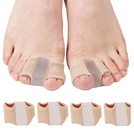 Toe Straightener Double Hole Big Toe Separator Toe Stretcher Bunion Corrector with Extra Support, Multipurpose Comfortable for Overlapping Hallux Valgus Hammer Toe Hammertoe