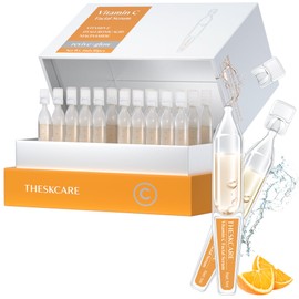 THESKCARE Sérum Facial Con Vitamina C, Ácido Hialurónico, Glutatión, Vitamina E Y Niacinamida. Sérum Facial Antiedad Para Arrugas Y Manchas Oscuras.  