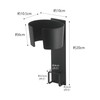 Yamazaki 5392 Magnetic Dryer Holder, Black, Approx. W 3.9 x