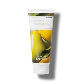 KORRES Bergamot Pear Smoothing Body Milk with Aloe Vera Vegan Dermatologically Tested 200ml