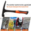 Boaby Professional Exploration Hammer One-piece Carbon Steel Flat Head Hammer