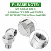 TAISHER 2PCS 304 Stainless Steel 90 Degree Elbow Union，1/2" NPT