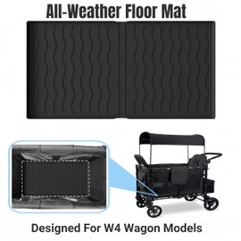 All-Weather Pad For Station Wagon Accessories W4 Model- Folding Waterproof Stroller Station Wagon Accessories Made of Silicone- Protects the Station Wagon From Direct Exposure to Sand, Water and Snack