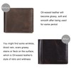 Banuce Full Grain Leather Men's Bifold Wallet with Card Holder
