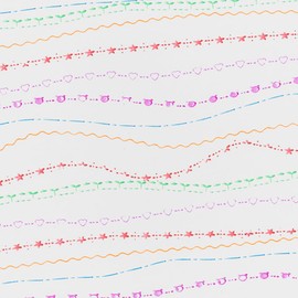Tiger Tribe Roller Pattern Pen Set - 6 Piece Double Sided Stamp Pens & Fine Tip Markers, Kids Stationary Sets & Art Kits, Craft Gifts For Girls & Boys, Age 5 Years Old +