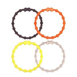 Autumn Whisper Pack PRO Hair Ties: Easy Release Adjustable for Every Hair Type PACK OF 4