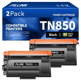 TN850 TN820 2-Pack Black Toner Cartridge Replacement for Brother TN-850