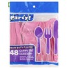 Heavy Duty Plastic Cutlery 48-Piece Set (Spoons, Forks, Knives)