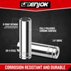 Upenjok 2PCS 1/4" Drive 10mm Socket Set, Deep, Mirror Finish,