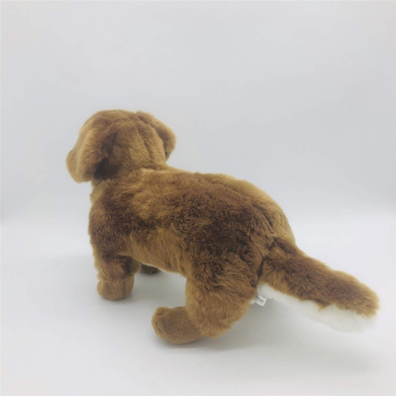 TAMMYFLYFLY Stuffed Toy 12" Standing Large Dachshund Dog Caramel Brown