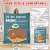 Mom Gifts, Moms Birthday, Mom is Charging Bear Blanket, Gift