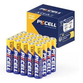 PKCELL AAA Batteries 20 Pack, Triple A Batteries, 1.5V High-Performance Carbon Battery for LED Candles Clock Remote Controls Flashlights