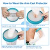 Kids Arm Cast Cover for Shower Bath, Watereproof and Watertight