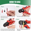 Hexagonal Crimping Pliers Set, Ferrule Crimping Tool Set with 1200