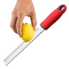 Kitchen Grater - Non-Slip Lemon Zester Tool Cheese Grader | Food Grater and Shredder, Block Cheese Grater with Protective Cover for Parmesan Cheese