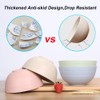 Set of 5 Unbreakable Lightweight Rice Bowl, Premium Wheat Straw