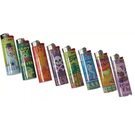 BIC Christmas Holiday Ugly Sweater Design Lighters Pack of 8 Lighters Loose