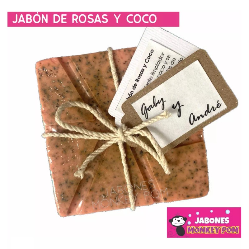 Jabones Monkey Pom 15 Jabones Artesanales Recuerdos Personalizados +100 Gr