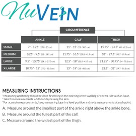 NuVein Medical Compression Stockings, 15-20 mmHg Support, Soft Comfort Microfiber, Thigh Length, Open Toe, Beige, X-Large