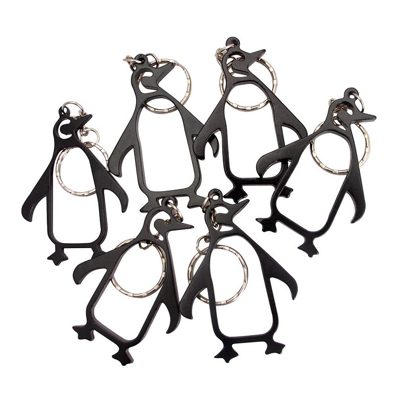 SWATOM Penguin Bottle Opener Keychain Beer Openers Tool Key Chain