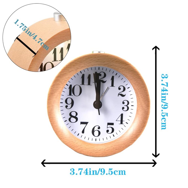 EC VISION Handmade Classic Small Round Silent Table Snooze Beech