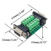 Willwewon 2PCS DB9 Male Female Connector in a Breakout Board,
