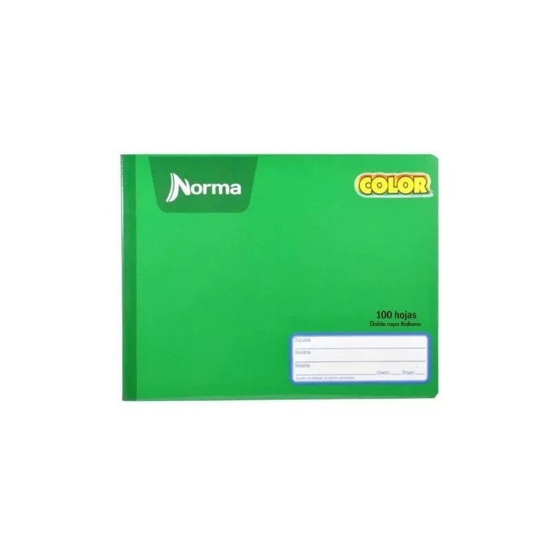 Norma Cuaderno Norma Color Forma Italiana Raya 100 Hojas