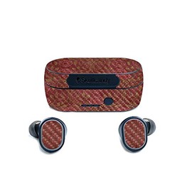 MightySkins Carbon Fiber Skin for Skullcandy Sesh True Wireless Earbuds - Neo Rose Pattern | Protective, Durable Textured Carbon Fiber Finish | Easy to Apply | Made in The USA