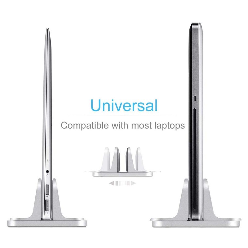 Oranlife Vertical Laptop Stand Holder, Vertical Desktop Holder with Adjustable