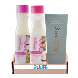 RUUFE Shampoo Hair Rescue (3 Pack) - Emergency Biorepolarizing Treatment and Ampoules for Miraculous Hair Restoration