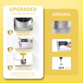 Pineapple Corer, [Upgraded, Reinforced, Thicker Blade] Newness Premium Pineapple Corer Remover, Stainless Steel Pineapple Core Remover Kitchen Tool with Sharp Blade for Diced Fruit Rings, Yellow