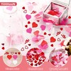 YiiHHooN Heart Confetti, 90g Heart Paper Confetti for Wedding, 2