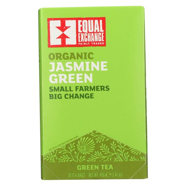 Jasmine Green Tea Organic 20 Bags (Case of 6)