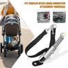 Universal Bicycle Trailer Hitch,Bike Trailer Coupler Attachment Release Steel Linker