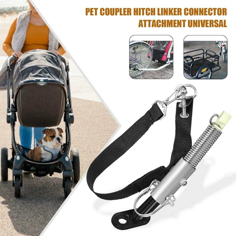 Universal Bicycle Trailer Hitch,Bike Trailer Coupler Attachment Release Steel Linker