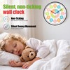 12" Educational Wall Clock, Colorful Time Teaching Analog Clock