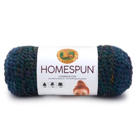 Lion Brand Yarn (1 Skein) Homespun Bulky Yarn, Celestial Stripes, 555 Foot (Pack of 1)