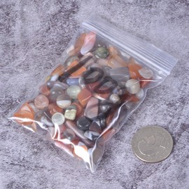 Justinstones Justinstones Natural Botswana Agate Polished Chips Crushed Tumbled Stone Crystal Healing Embellishments 100 Grams