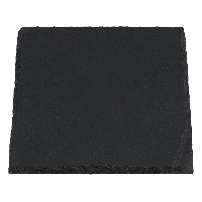MOUYAT 30 Pack 4x4 Inch Black Slate Plates, Square Slate
