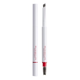 MICHIKO.LIFE 73266 Essence Brow Pencil, Natural Gray, Made in Japan, Michiko Fujiwara, Sharpener and Brush Included, Naginata Shape