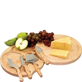 Toscana - A Picnic Time Brand Circo Cutting Board & Tools Set Cheese Boards, One Size, Rubberwood