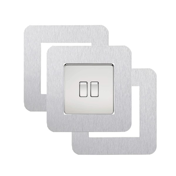 3 Count Acrylic Single Light Switch Surround Socket Switch Sticker