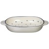 Banko Ware 13046 Oven Safe Shallow Au Gratin Dish, Blueberry,